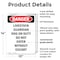 Signmission Livestock Guardian Dog On Duty Danger Sign, Plastic, 10in W x 14in L, 2PK OS-2PACK-DS-P-1014-V-2150 - alternate 3